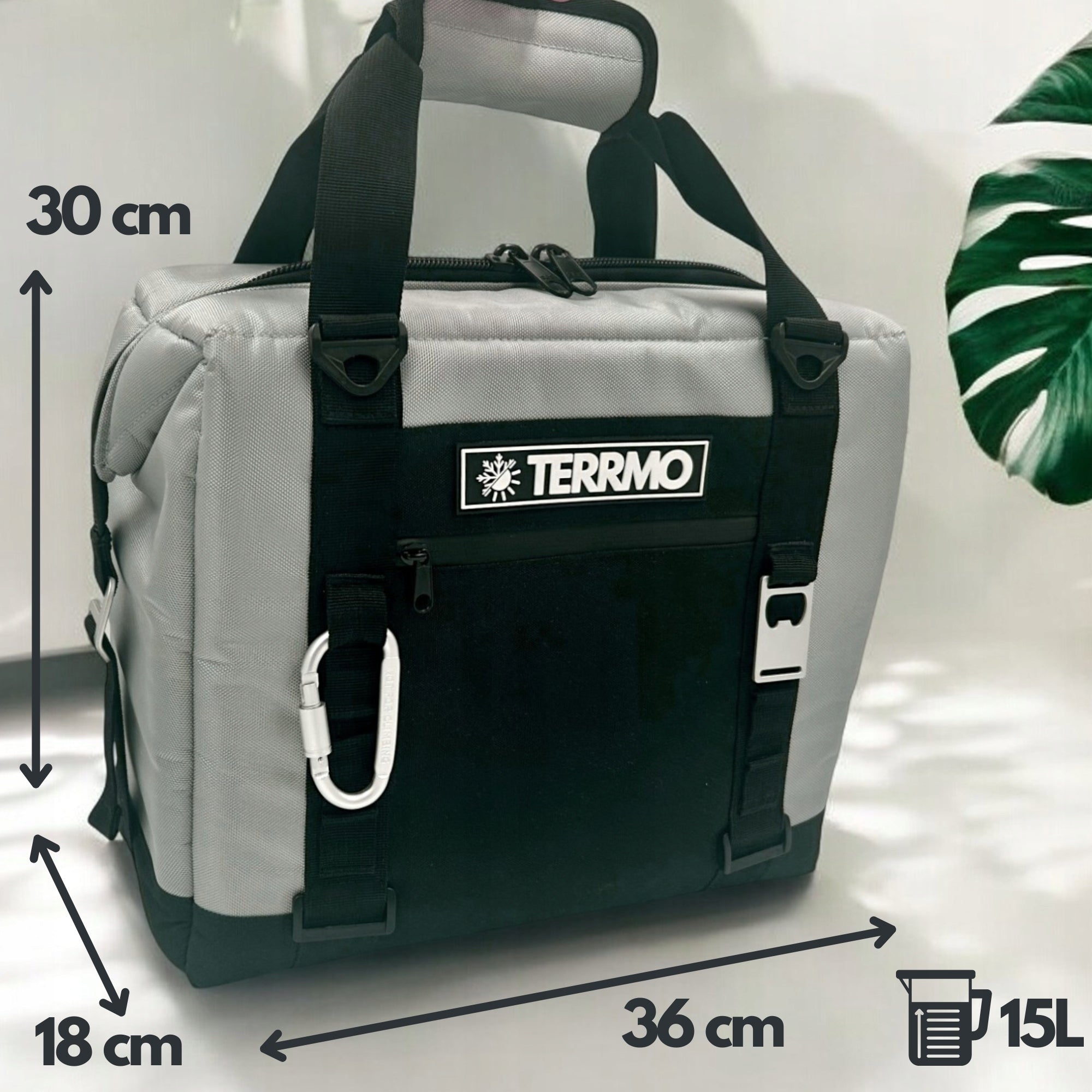 TERRMO EPIC 15L: Max Efficient Thermal Bag Tourist Refrigerator for Cartridges Manufacturer code TERRMO EPIC 15 Gray-Black