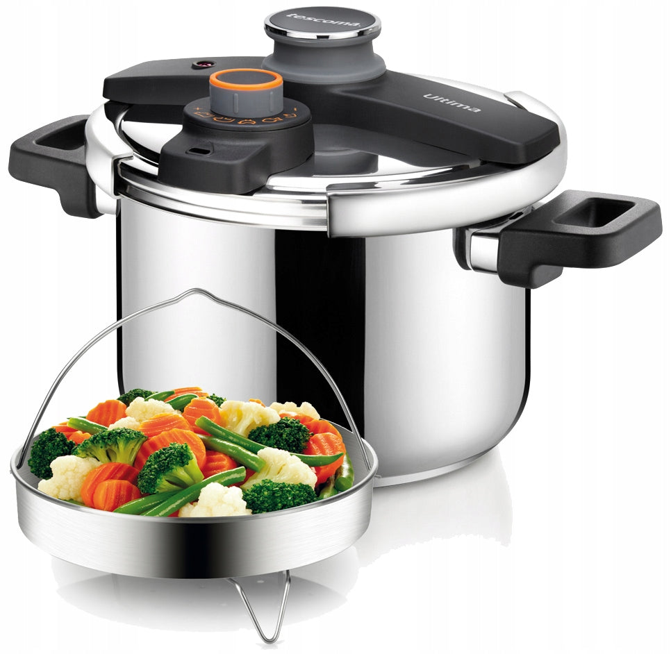 TESCOMA PRESSURE COOKER 6 L STEEL PRESSURE POT