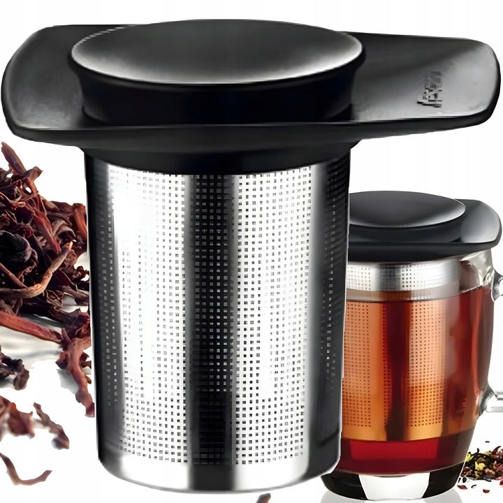 TESCOMA STRAINER INFUSER WITH LID FOR TEA COFFEE HERBS