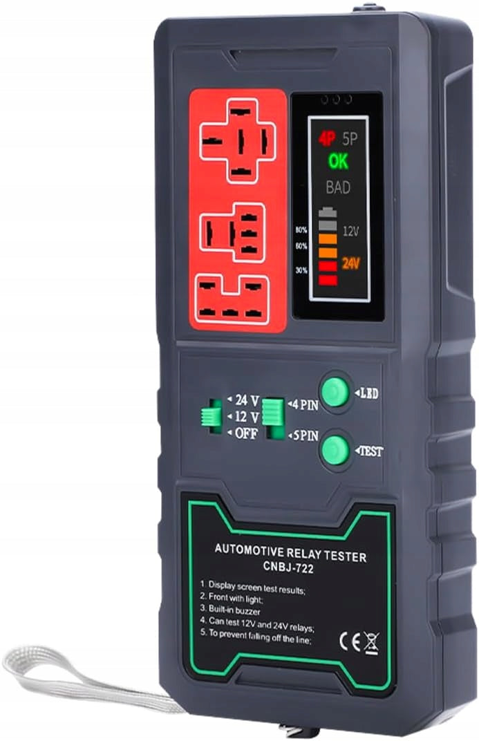 TESTER CAR RELAYS WITH 12V 24V LED DISPLAY Brand TESTER