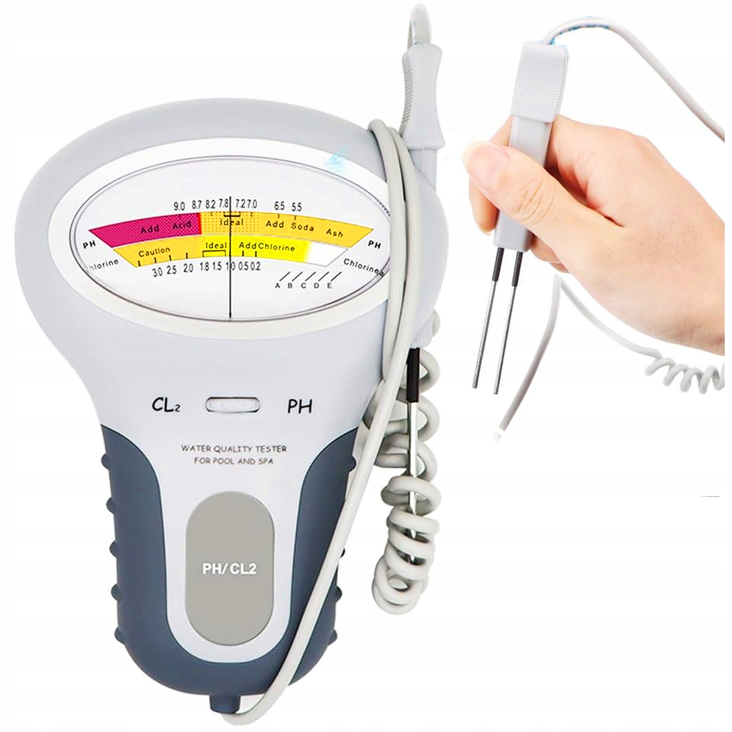 TESTER WATER METER POOL Jaccuzi AQUARIUM CL2 PH CHLORINE PH-METER quality