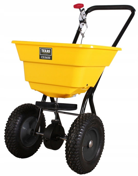 TEXAS CS3600 SEEDER SPREADER SAND SALT SEED FERTILIZER SPREADER 36KG Tool weight 10 kg