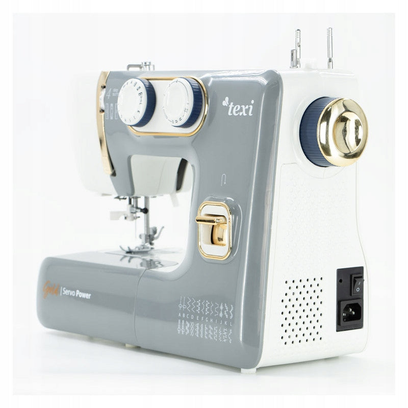 TEXI GOLD sewing machine with needle threader and overlock stitch Brand Texi