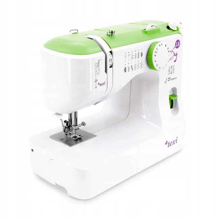 TEXI JOY 13 GREEN Automatic multi-purpose sewing machine Product depth 41 cm