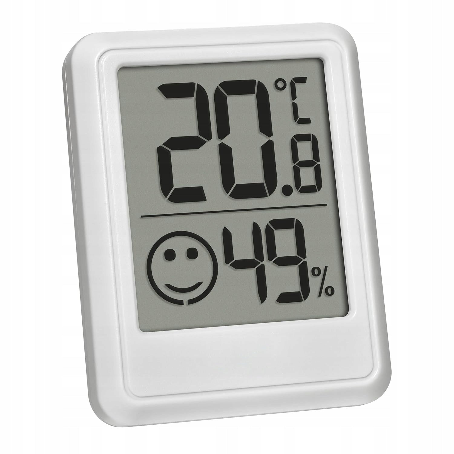 TFA Digital Indoor Hygrometer Mini White with Battery