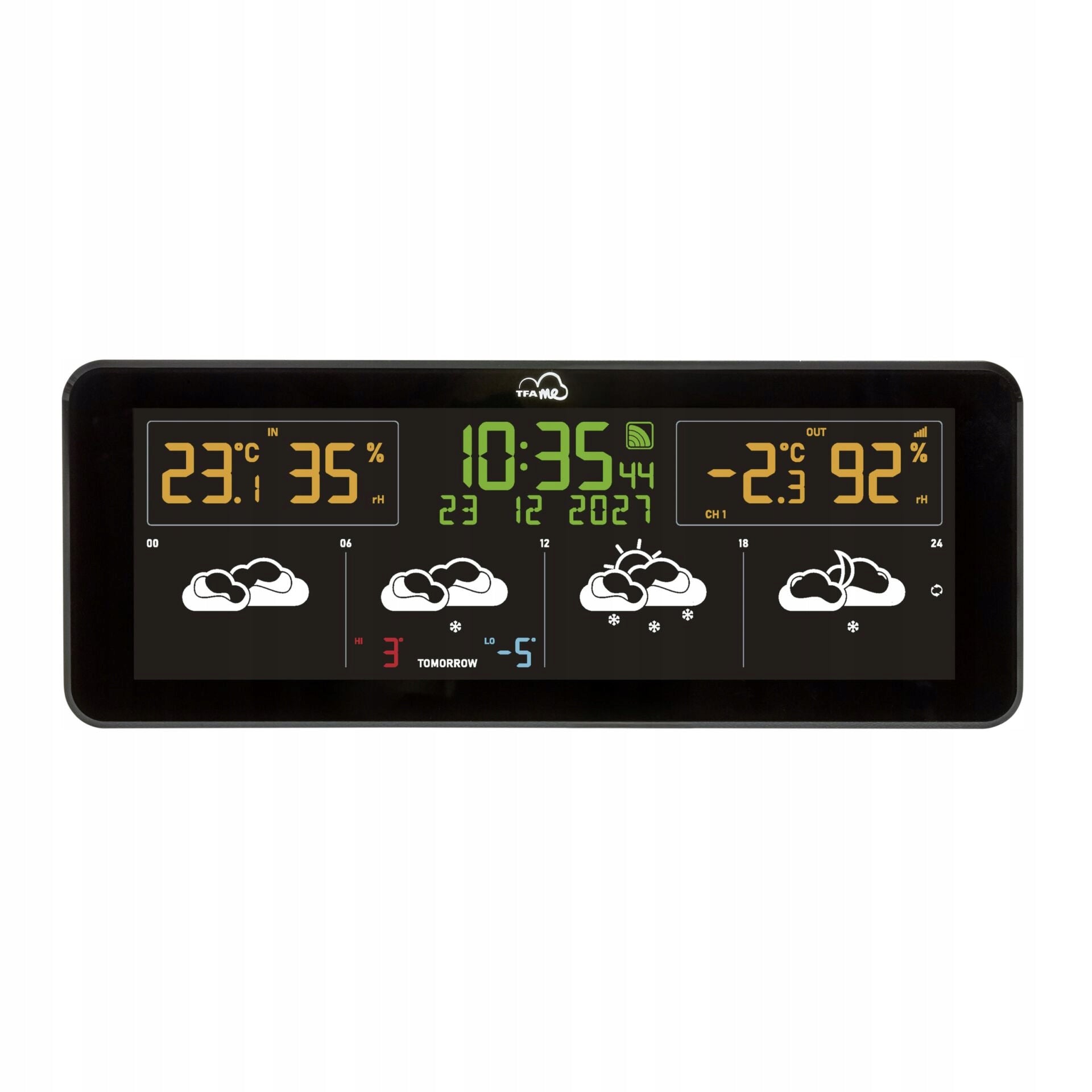 TFA TFA.me 35.8107.01 ID-07 WLAN Wireless Weather Station Packaging status original
