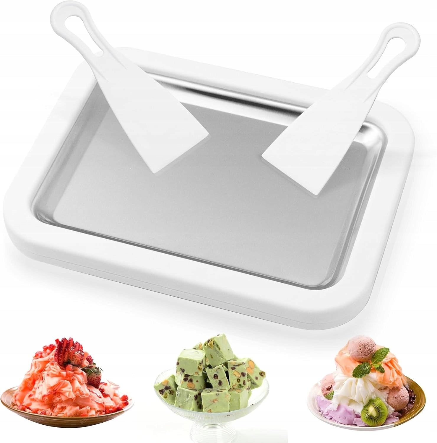 THAI ICE CREAM MAKER MACHINE ICE CREAM PLATE BABY GIFT
