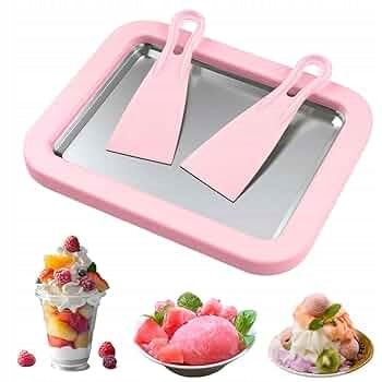 THAI ICE CREAM MAKER WITH SCRAPER Brand Hoffner