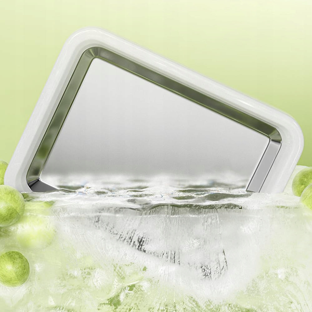 THAI ICE CREAM MAKING MACHINE FREEZING PLATE TRAY Dominant color gray