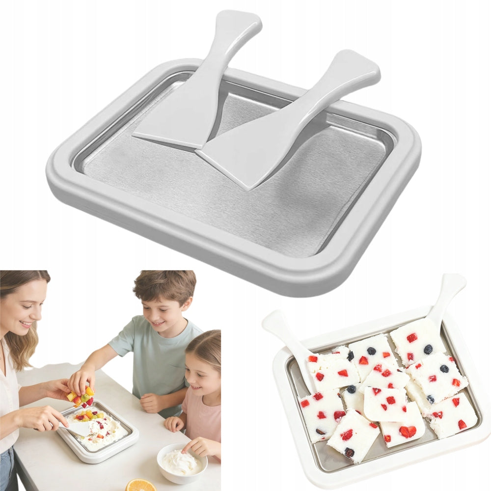 THAI ICE CREAM MAKING MACHINE ICE CREAM FREEZING TRAY