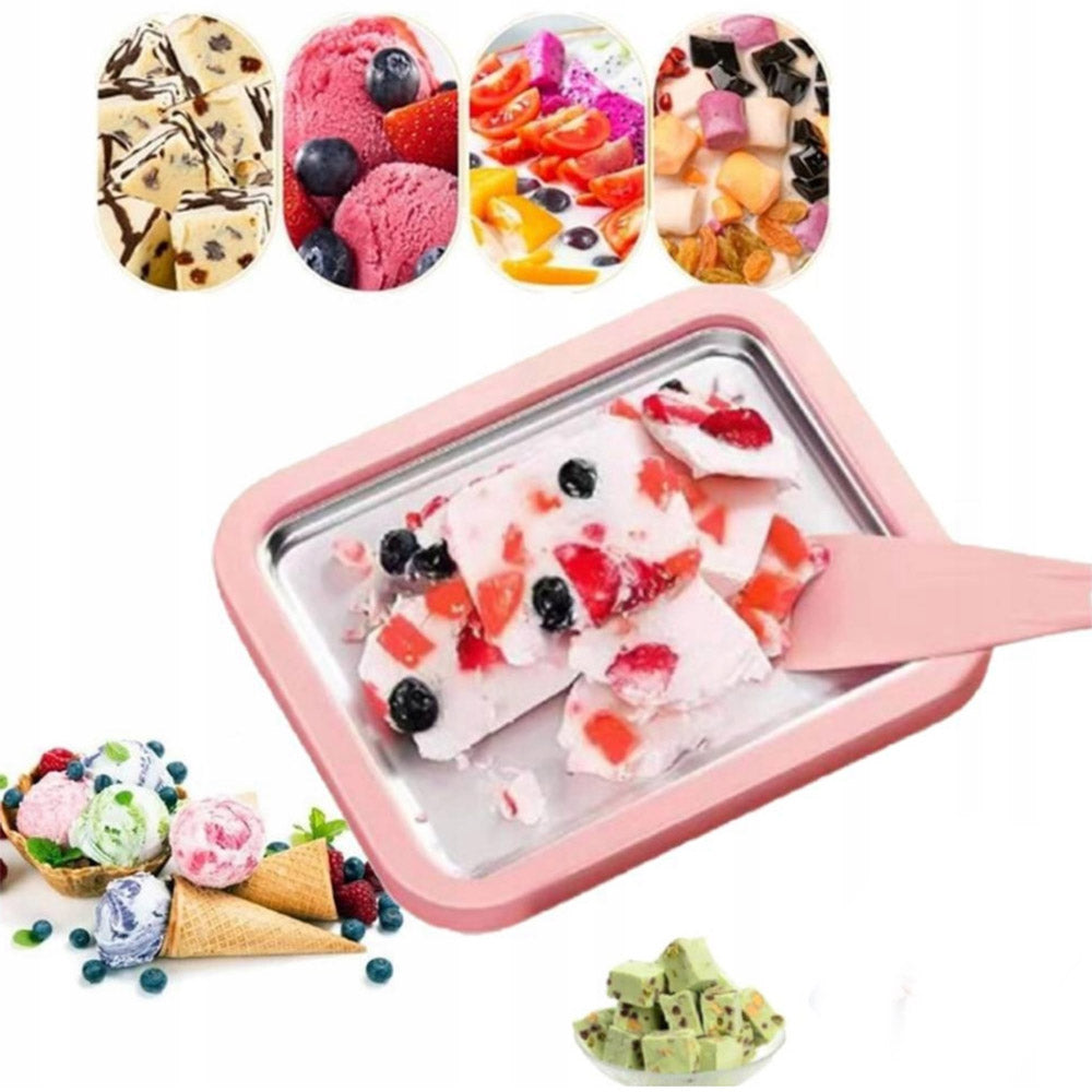 THAI ICE CREAM MAKING MACHINE SET THAI ICE CREAM MAKER FOR GIFT Brand no brand