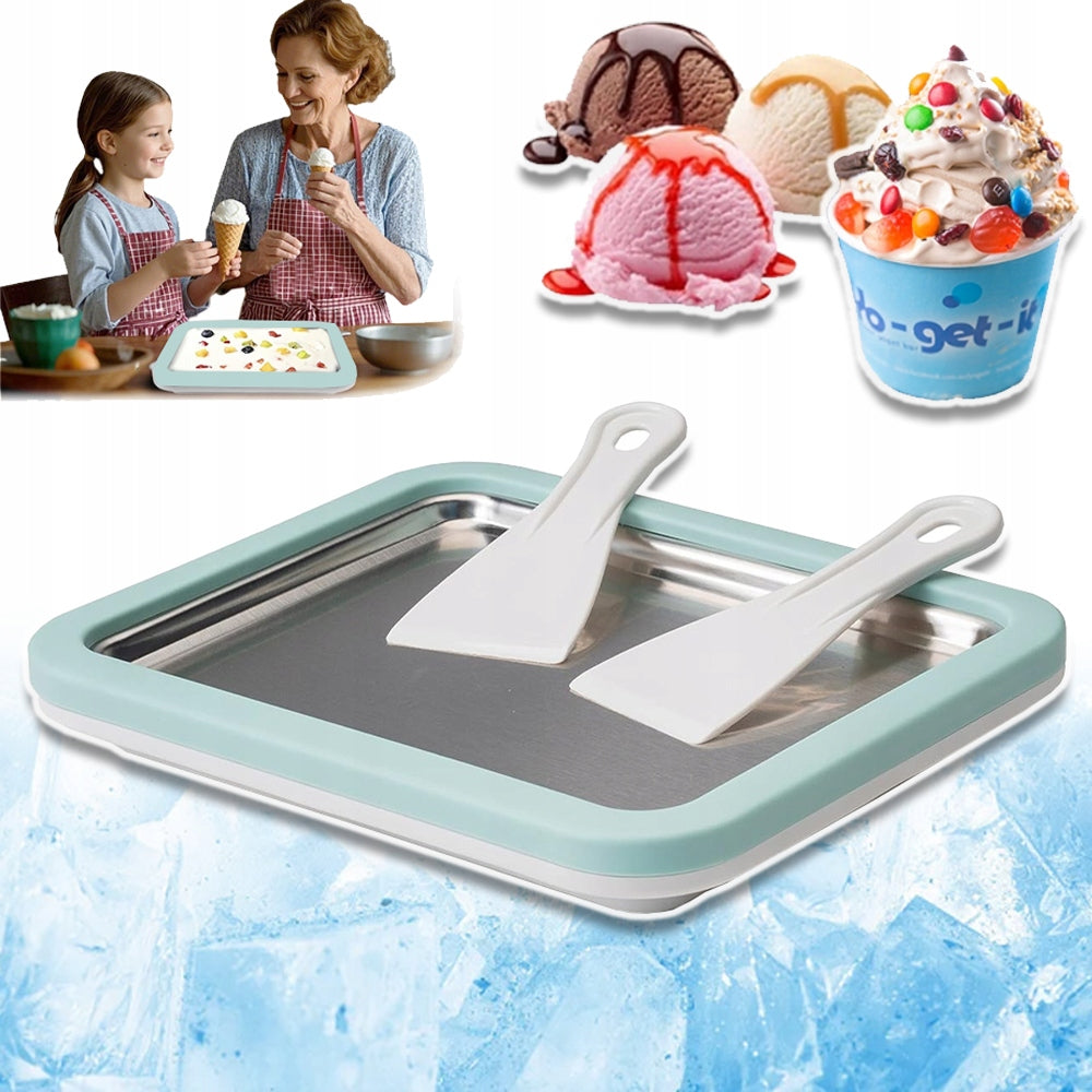 THAI ROLLED ICE CREAM MACHINE - ICE PAN - ICE CREAM MAKER