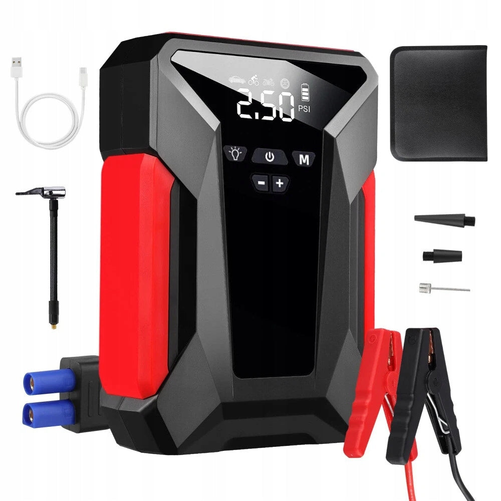 THE MOST POWERFUL JUMP STARTER BOOSTER 1600A WITH 150PSI COMPRESSOR