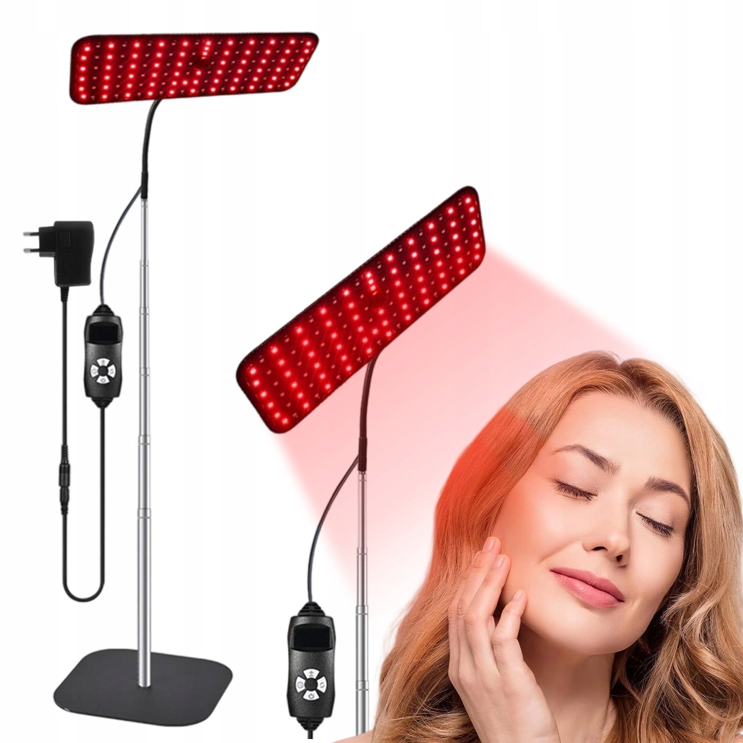 THERAPEUTIC INFRARED LAMP WITH ROTARY HANDLE FOR FACE