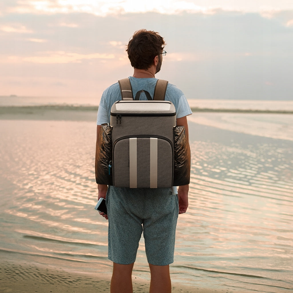 THERMAL BACKPACK PICNIC HIKING INSULATION BAG FOR BEACH PICNIC EAN (GTIN) 5903760479893