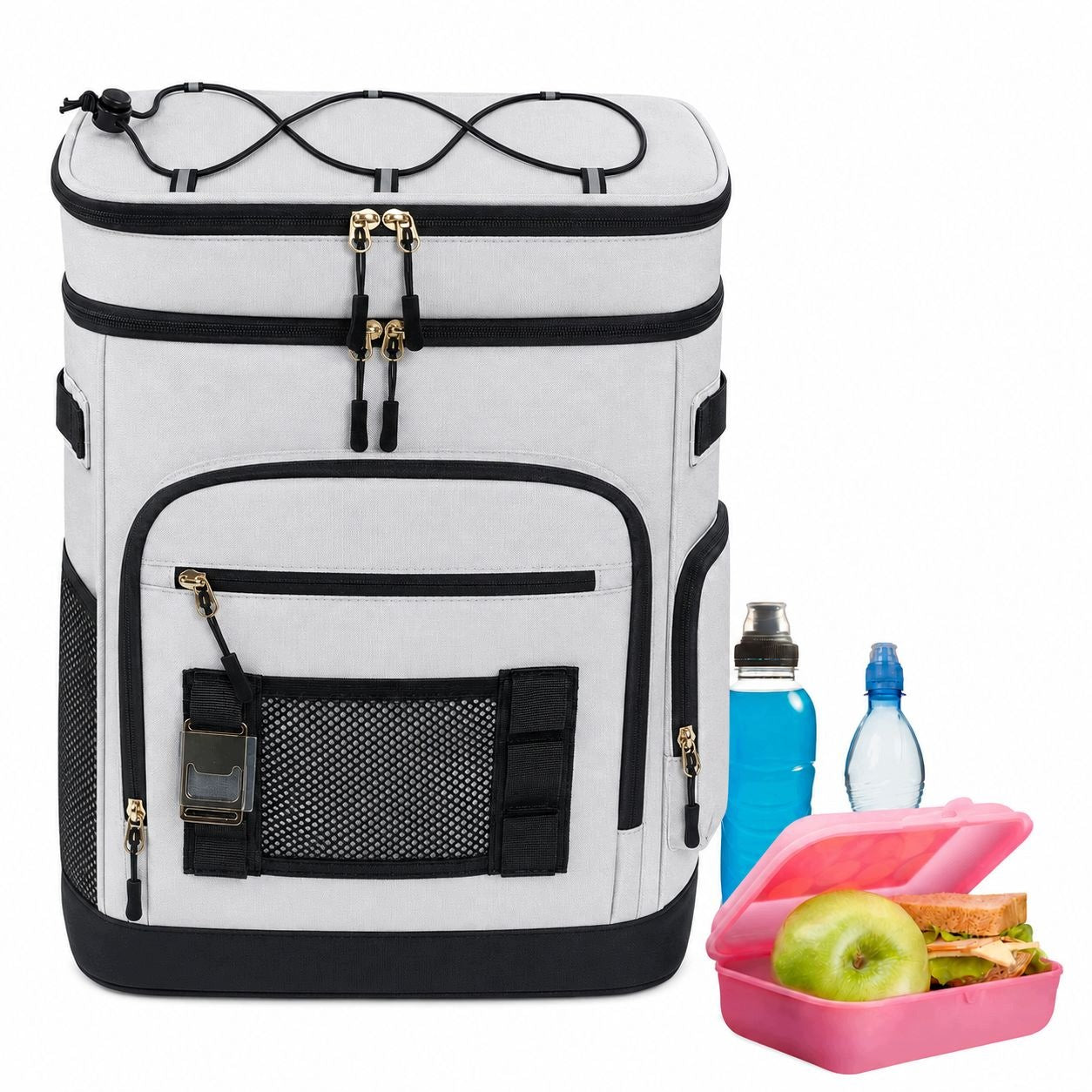 THERMAL BACKPACK THERMAL TRAVEL BAG FOR SHOPPING FOOD BEACH 30L