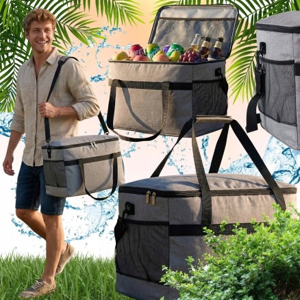 THERMAL BAG TOURIST FRIDGE PICNIC BEACH J&W LUMI 40 l grey