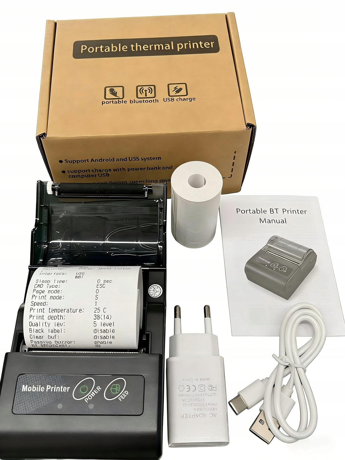 THERMAL BLUETOOTH 58MM WIRELESS RECEIPT PRINTER