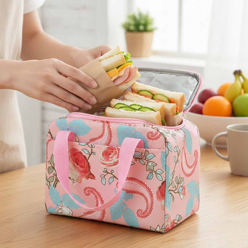 THERMAL BREAKFAST BAG FOR FOOD LUNCH PICNIC BEACHES FOR SCHOOL Brand Meridian