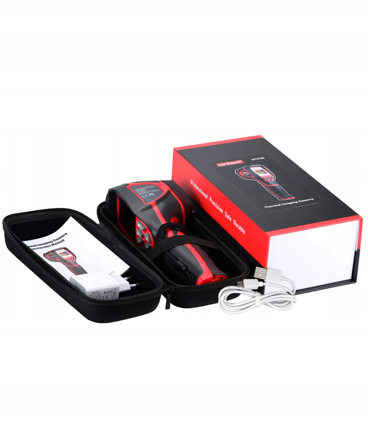 THERMAL IMAGING CAMERA 320x240 THERMODETECTOR NON-CONTACT TEMP MEASUREMENT 3GB USB Batteries included yes