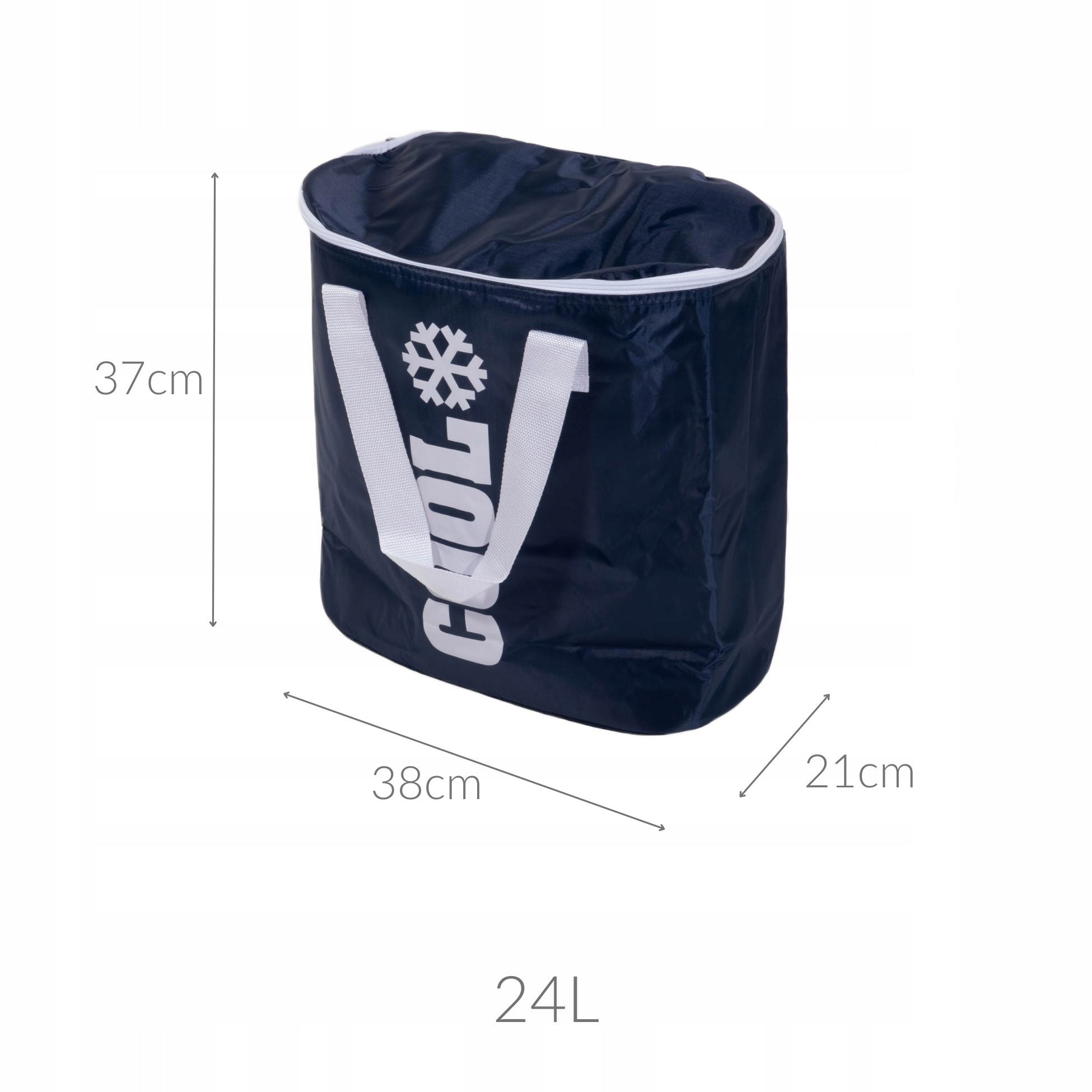 THERMAL INSULATION BAG POLYESTER NAVY BLUE 24 L 38X21X37 CM Color white