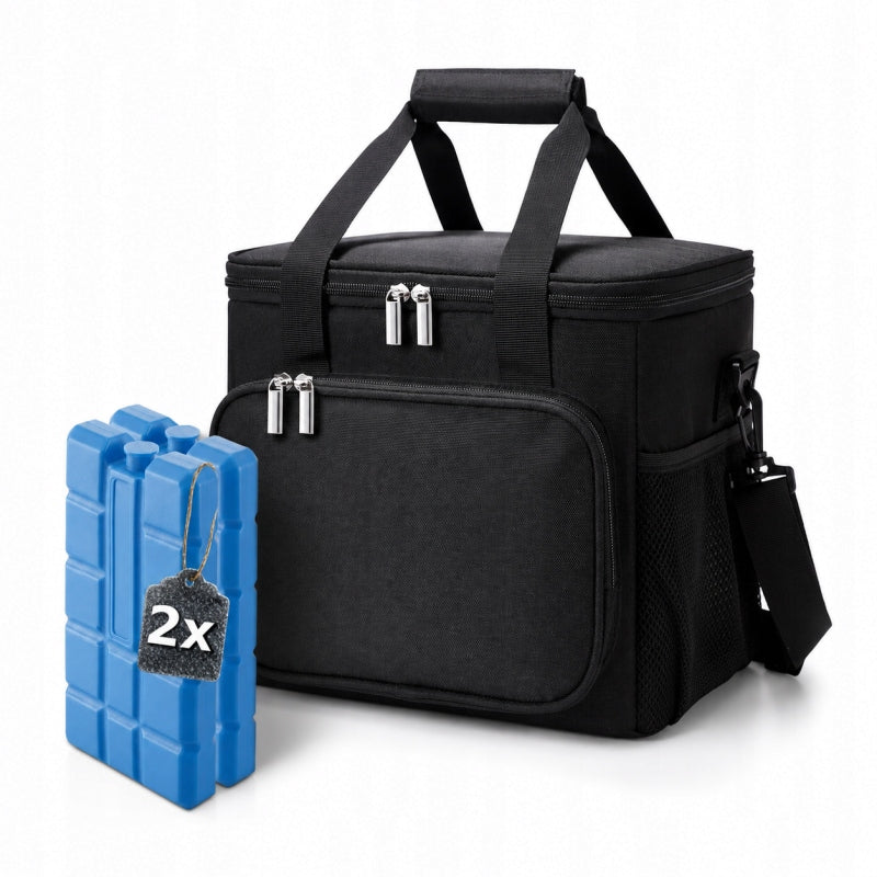 THERMAL INSULATION BAG TRAVEL REFRIGERATOR + 2x CARTRIDGES