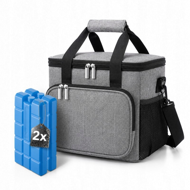 THERMAL INSULATION BAG TRAVEL REFRIGERATOR + 2x CARTRIDGES