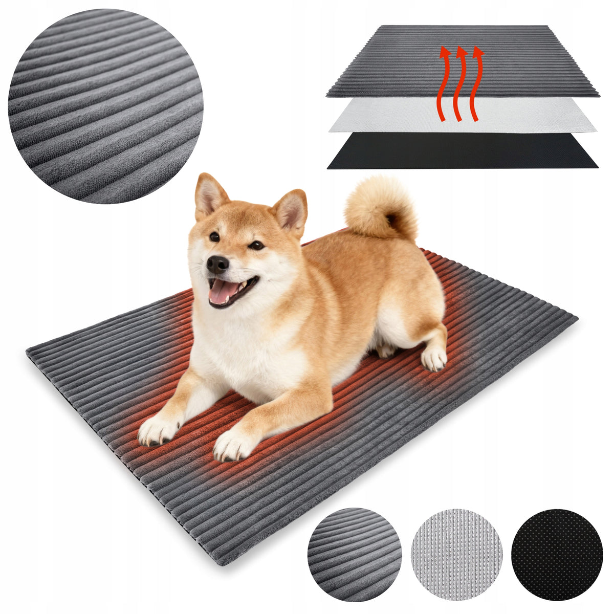 THERMAL INSULATION MAT FOR CAT DOG 100X70 CM WARM HEATING BED XL