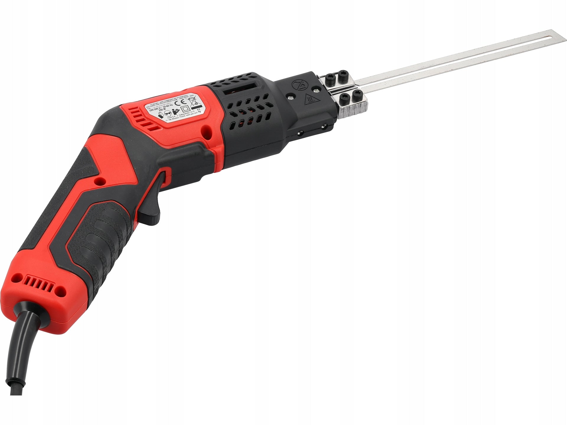 THERMAL KNIFE YATO 250W SET OF 2 BLADES 200MM FOR POLYSTYRENE WITH COOLING Manufacturer code YT-821901