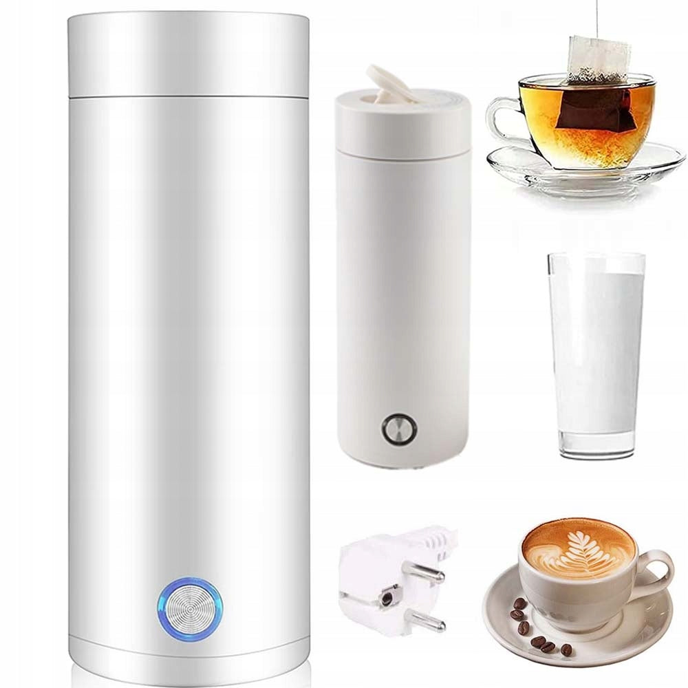 THERMAL MUG 400ML TRAVEL KETTLE PORTABLE TEA THERMOS COFFEE