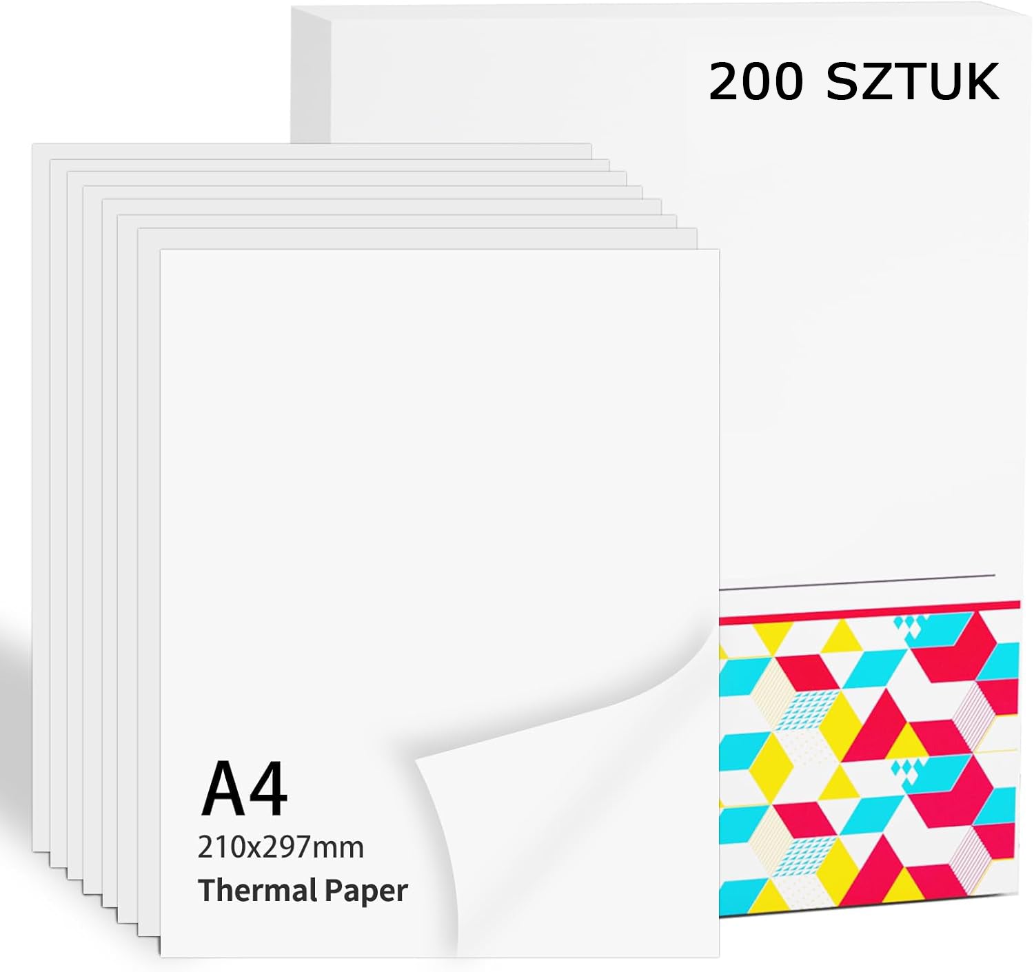THERMAL PAPER Phomemo A4 200 SHEETS FOR PORTABLE PRINTER M08F AND OTHERS