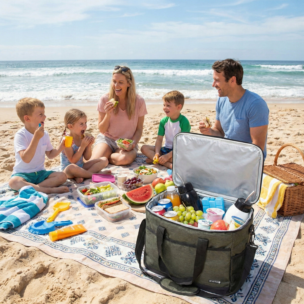 THERMAL PICNIC BAG FOR FOOD SHOPPING FRIDGE TOURIST PICNIC 29L Manufacturer code TTM-06 TORBA TERMICZNA DUŻA CHŁODZĄCA