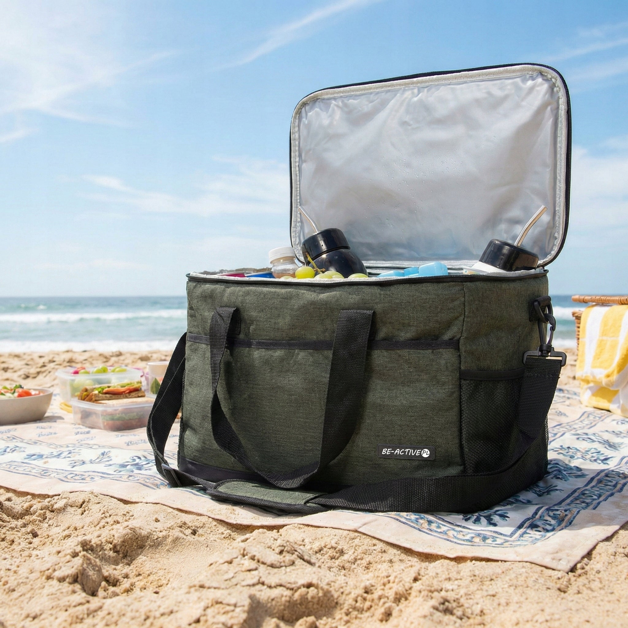 THERMAL PICNIC BAG FOR FOOD SHOPPING FRIDGE TOURIST PICNIC 29L Packaging status original