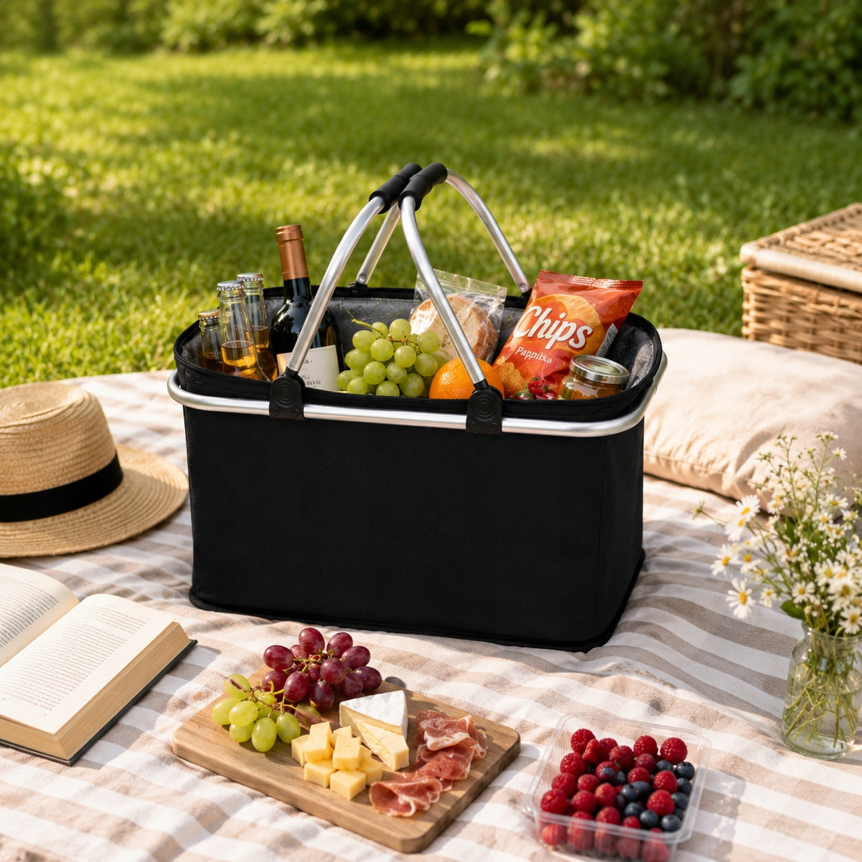 THERMAL PICNIC BASKET 30L FOLDING PICNIC BAG SHOPPING WATERPROOF LARGE Packaging status original