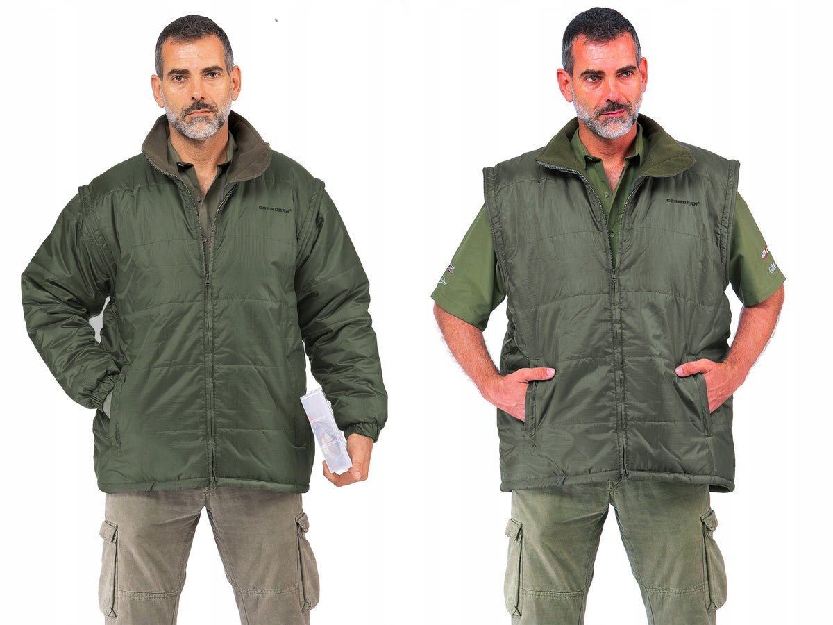 THERMO JACKET CORMORAN WITH DETACHABLE SLEEVES-XL