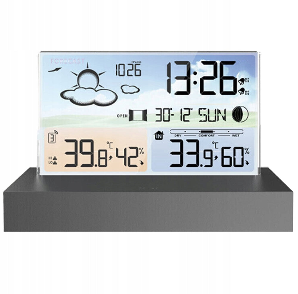 THERMOMETER DIGITAL WEATHER STATION HYGROMETER +EXTERNAL SENSOR