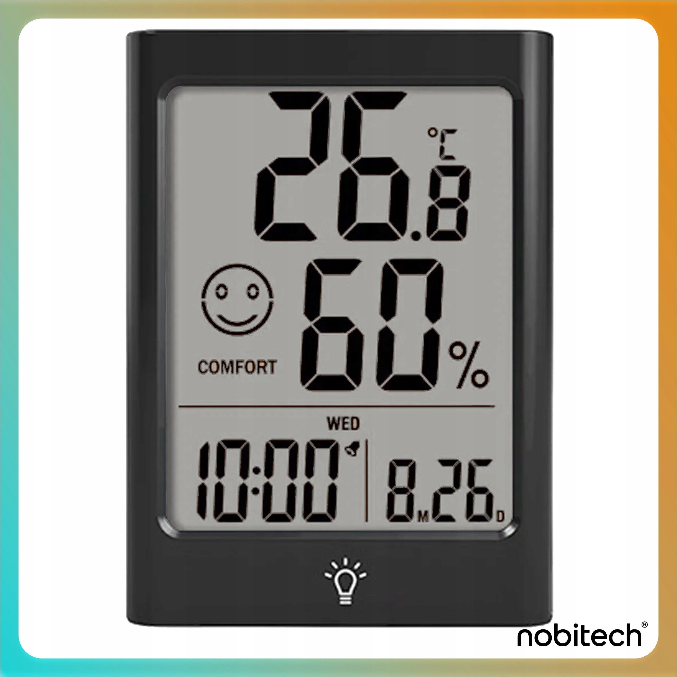 THERMOMETER ELECTRONIC WEATHER STATION CLOCK HYGROMETER METEO MAGNET ALARM Manufacturer code WS02-CZ