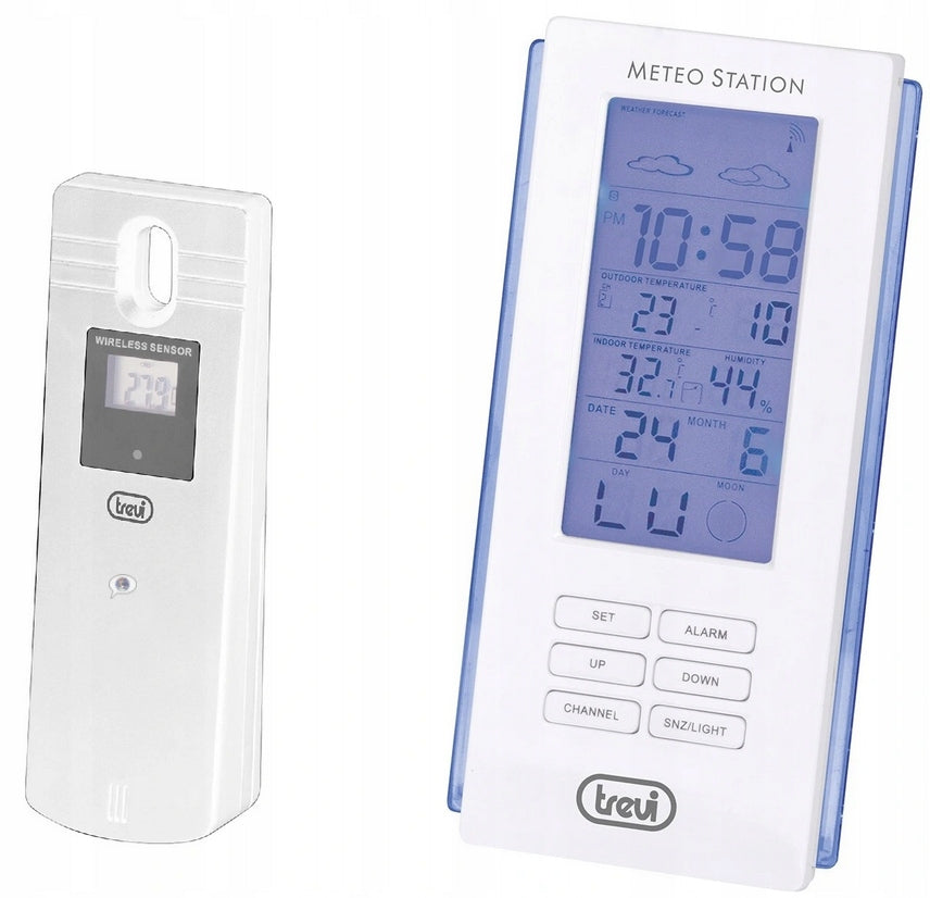 THERMOMETER METEO STATION CLOCK TEMP. SENSOR CALL/WEW