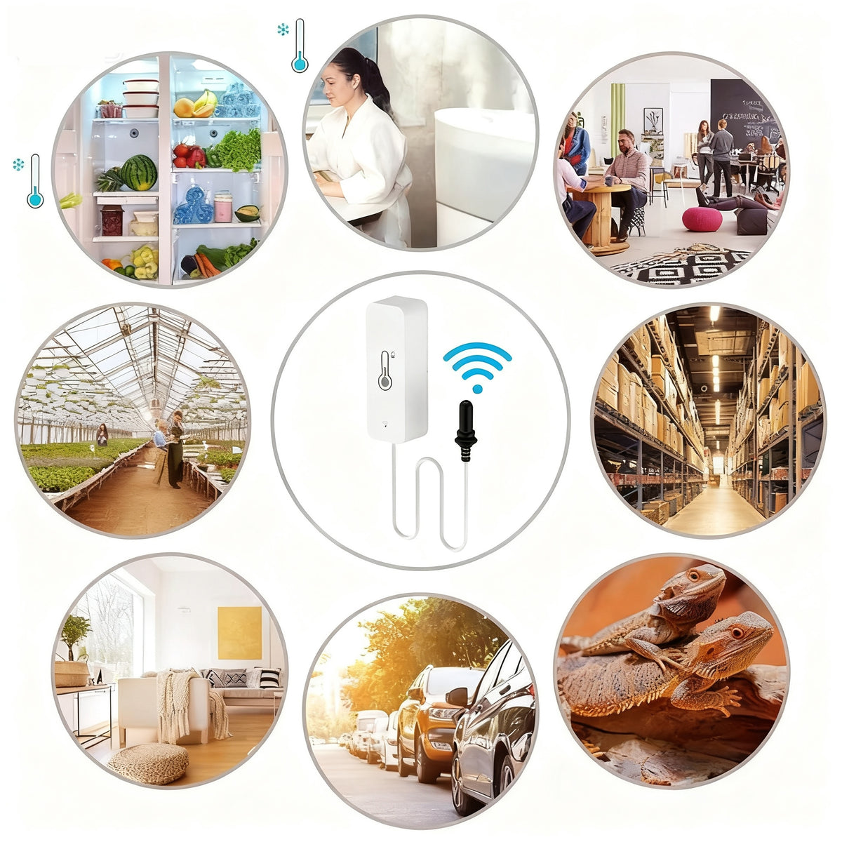 THERMOMETER TEMPERATURE AND HUMIDITY SENSOR WIFI 24h Manufacturer code 4048009935165