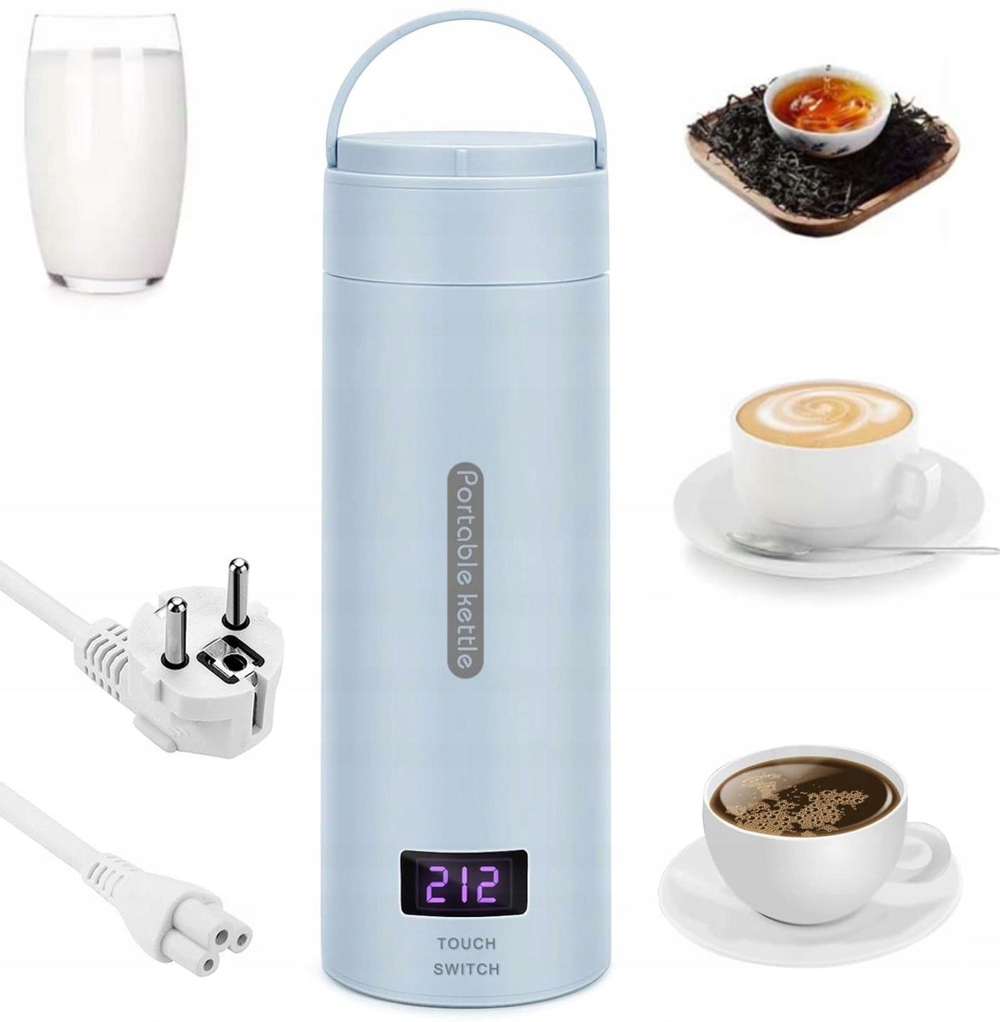 THERMOS ELECTRIC MINI KETTLE CUP 300W 380ML-500ML