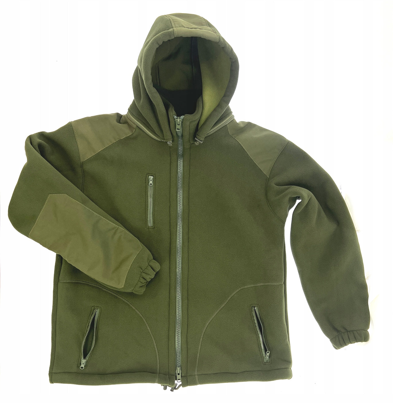 THICK WARM FLEECE WITH HOOD XXL,FISHING -HUNTING -POLAND OLIVE