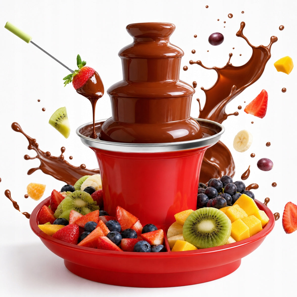THREE LEVEL CHOCOLATE FOUNTAIN FOR PARTIES, 350 Ml, WITH HEATING