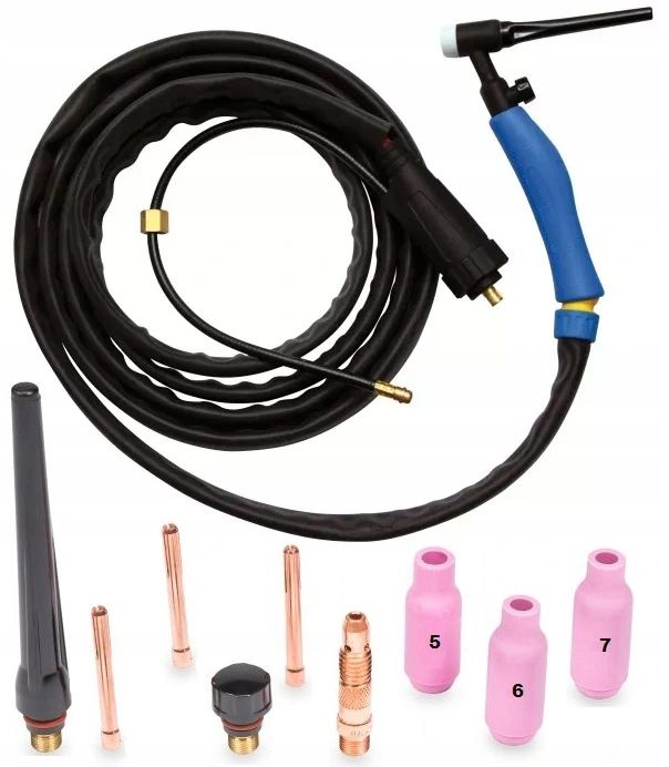 TIG LIFT MMA welding torch with valve 10-25