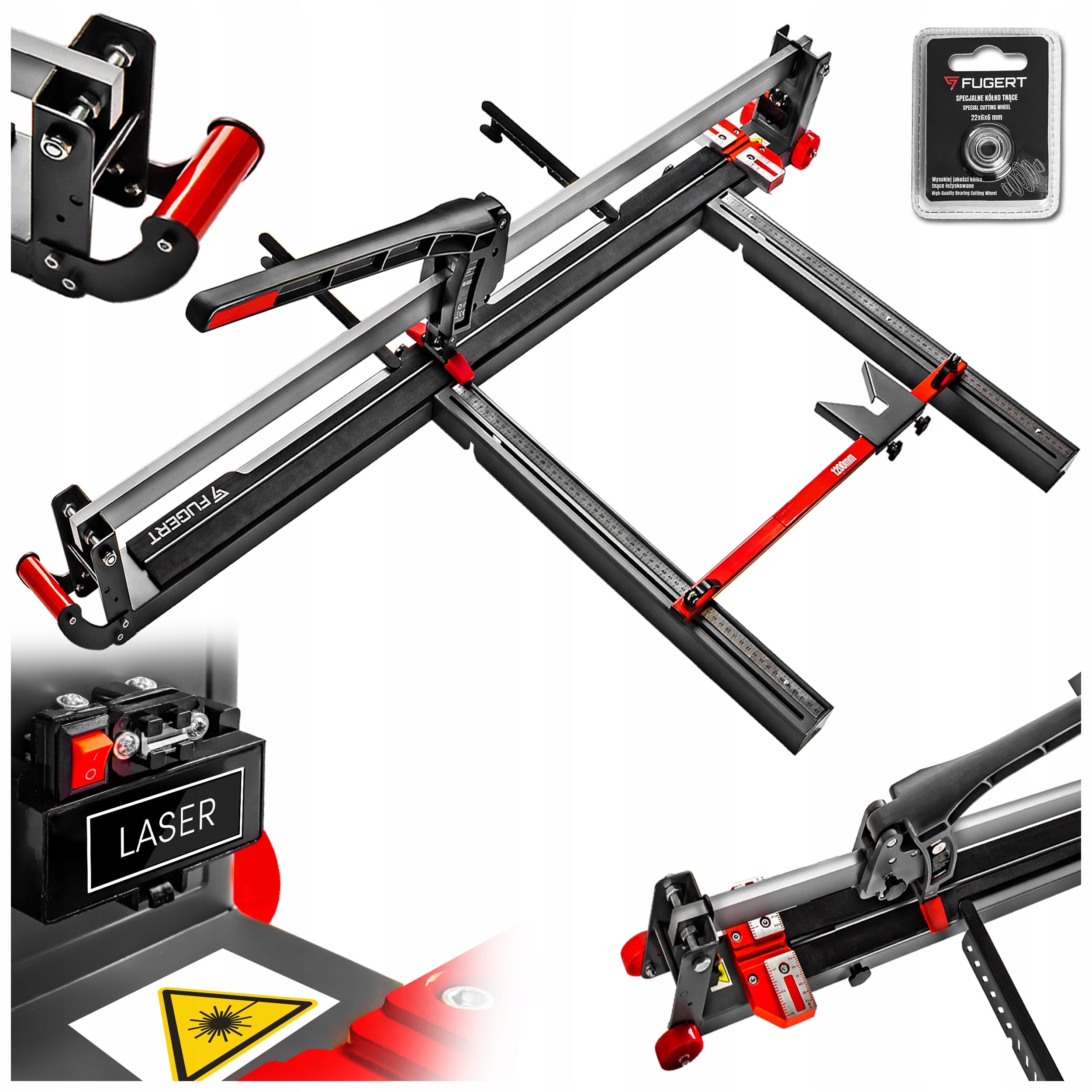 TILE CUTTER 120 CM LASER STONEWARE TILE CUTTING MACHINE