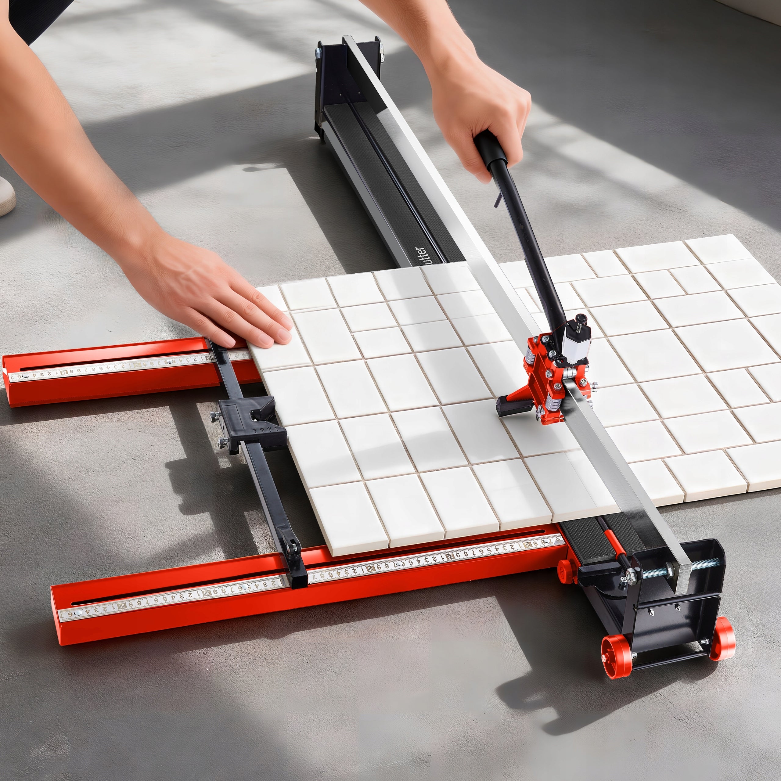 TILES CUTTER GLAZE STONEWARE CUTTING MACHINE 120 cm MANUAL LASER Manufacturer code Maszyna do Cięcia z Laserem 1200 mm Ręczna