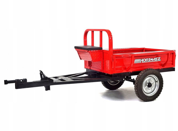 TILLER TRAILER+SEAT+ TIPPER BRAKE +HOOK IN SET 325KG