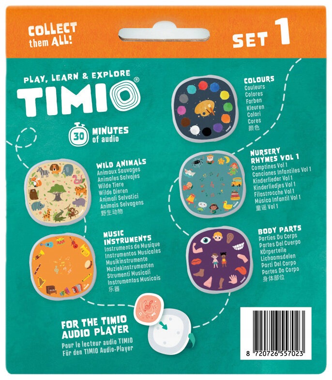 TIMIO Interactive Toy Disk Set 1 TMD-01E Character/Title none