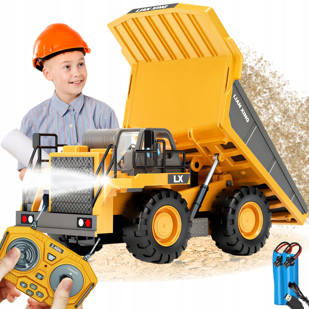 TIPPER REMOTE CONTROLLED GIFT TOY FOR CHILDREN LARGE BULLDOZER RC