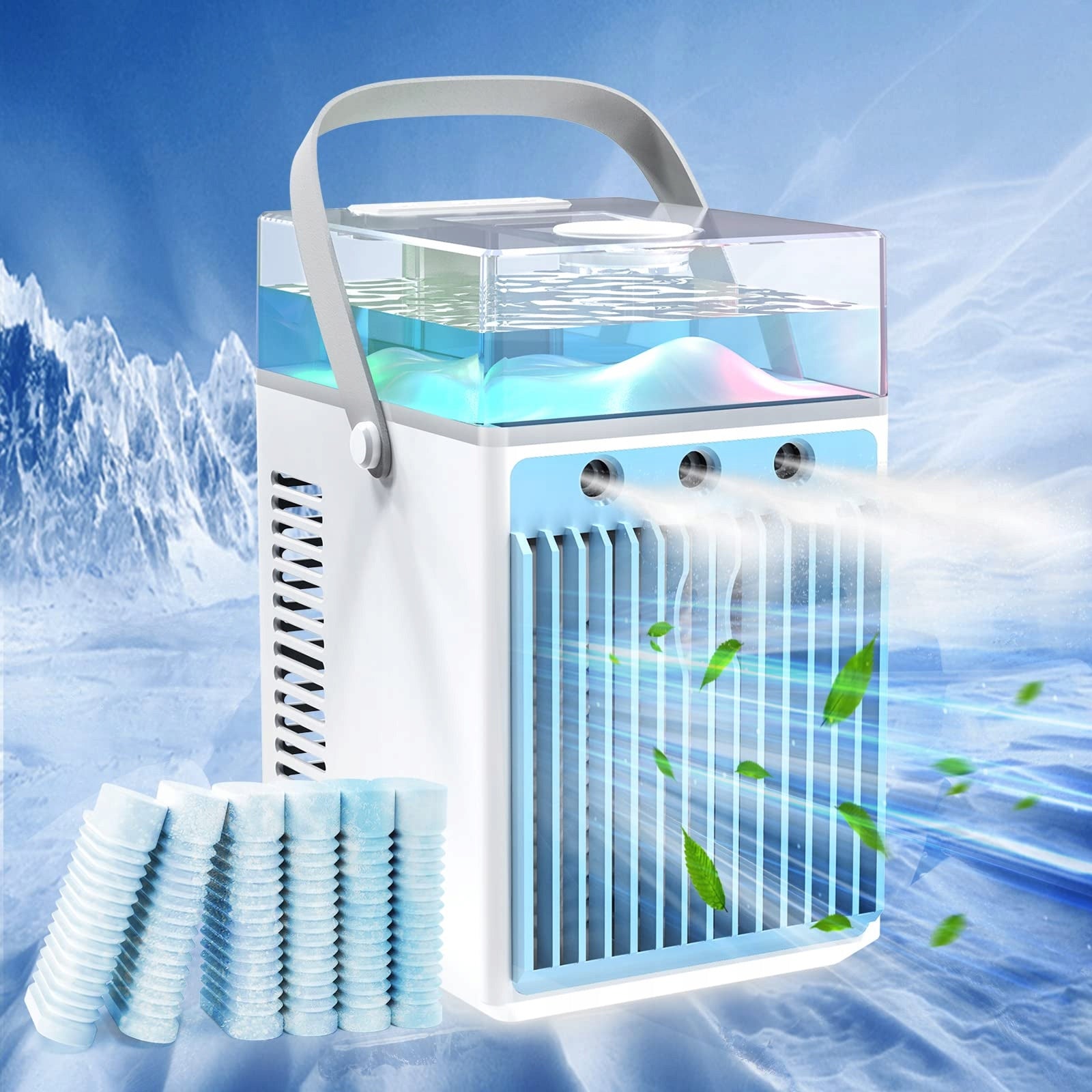 TIPTOP HOME 4-in-1 Mini Portable Air Conditioner Packaging status original