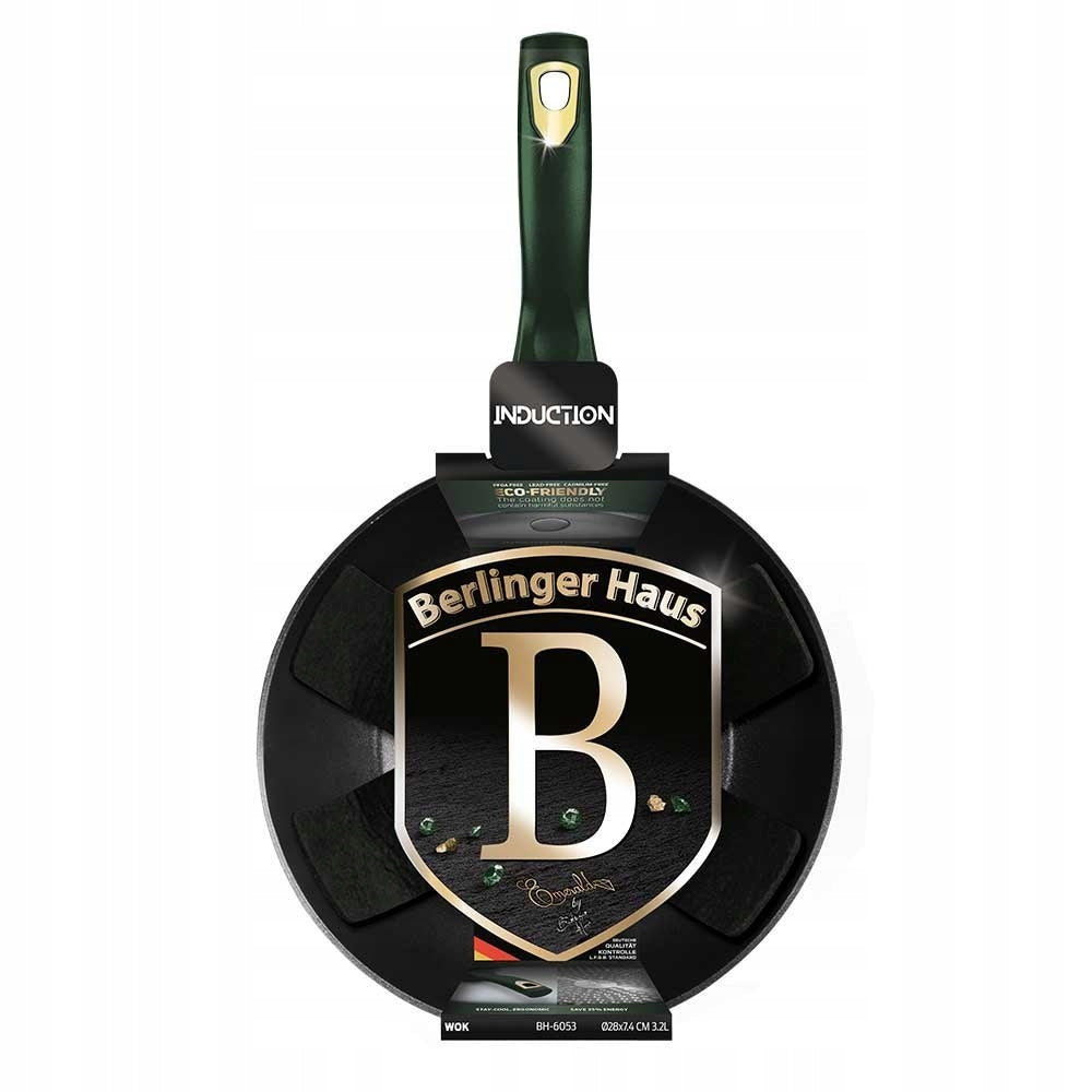 TITANIUM WOK BERLINGER HAUS BH-6053 EMERALD Packaging status original